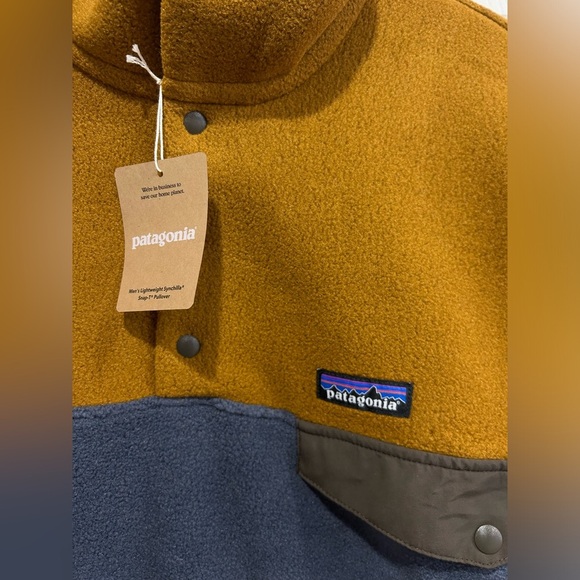 Patagonia Men's XL Lightweight Synchilla Snap-T Fleece Pullover NWT Brown - Picture 5 of 9